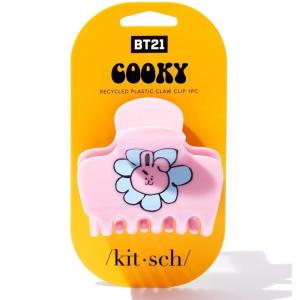 Kitsch x Hello Kitty Medium Hair Clips for Women – Strong Hold Claw Clips for Thick or Thin Hair – Recycled Plastic, Non-Slip, Durable | Ideal Gifts For Women – White with Red Bows(Cooky)